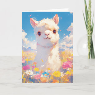 Alpaca Meadow Moments Card