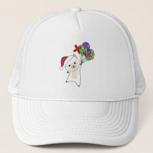 Alpaca Merry Christmas Winter Animals Alpacas Trucker Hat