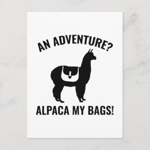 Alpaca My Bags Postcard
