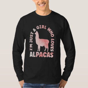 Alpaca Outfit for Llama Lovers Apparel Women & Gir T-Shirt