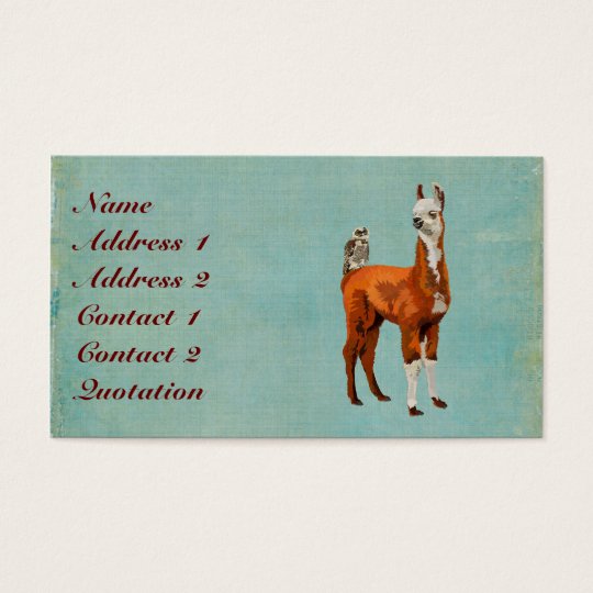 ALPACA & OWL Business Card