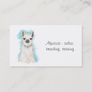 Alpaca Owner Business Card