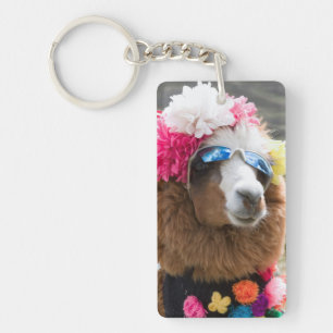 Alpaca, Pachacoto, Cordillera Blanca, Ancash Key Ring