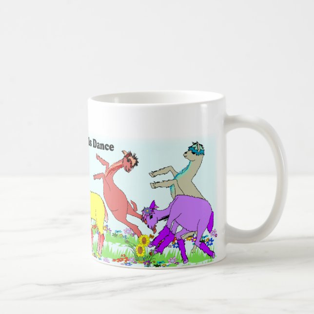 Alpaca Pals Dance Coffee Mug (Right)