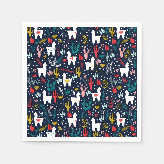 Alpaca Paper Napkin (Front)