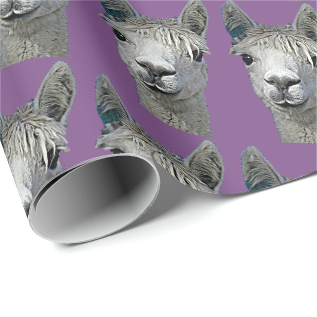 Alpaca Paper on Mauve (Roll Corner)