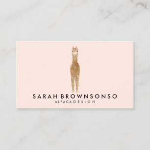 Alpaca Party Visits Business Card