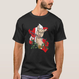 Alpaca Peru Flag Llama game Alpaca baby T-Shirt
