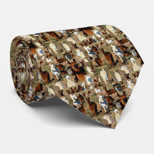 Alpaca Photo Collage, Neck Tie