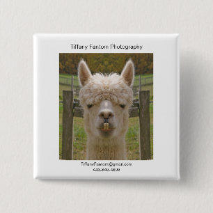 Alpaca Promo Piece 15 Cm Square Badge