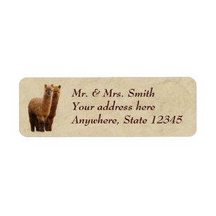 Alpaca Return Address Labels