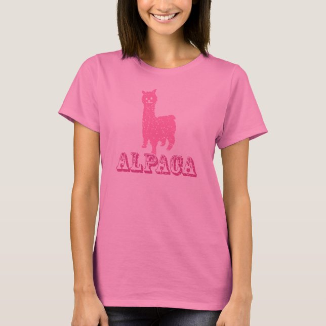 Alpaca Silhouette 1 P T-Shirt (Front)