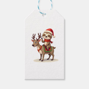 Alpaca Sloth Christmas (1) Gift Tags