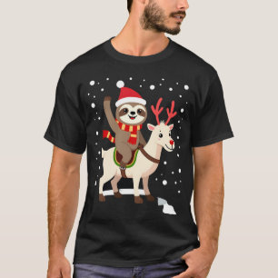 Alpaca Sloth Christmas (1) T-Shirt