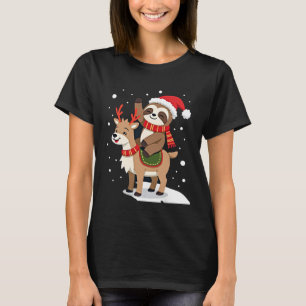 Alpaca Sloth Christmas (2) T-Shirt