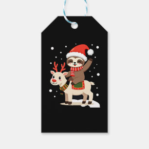 Alpaca Sloth Christmas (3) Gift Tags