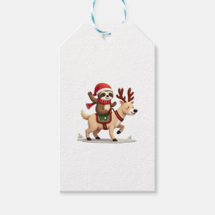 Alpaca Sloth Christmas (3) Gift Tags