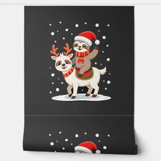 Alpaca Sloth Christmas (4) Wallpaper