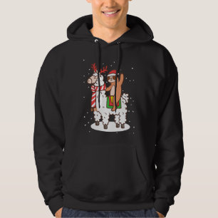 Alpaca Sloth Christmas Mask Hoodie