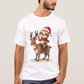 Alpaca Sloth Christmas T-Shirt