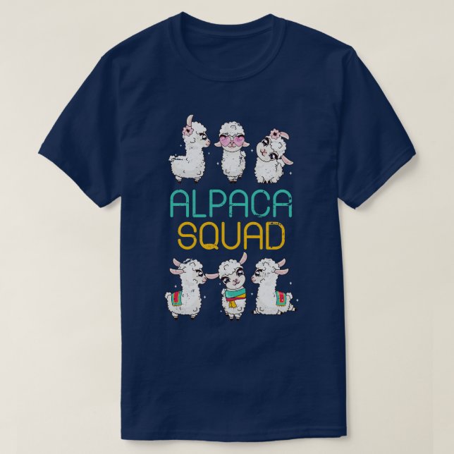 Alpaca Squad Alpaca T-Shirt (Design Front)