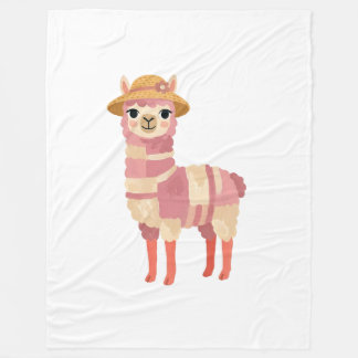 Alpaca Sun Bonnet Blanket – Dusty Pink Folk Art