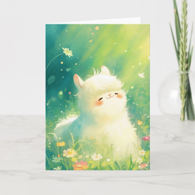 Alpaca Sunshine Escape Card (Front)