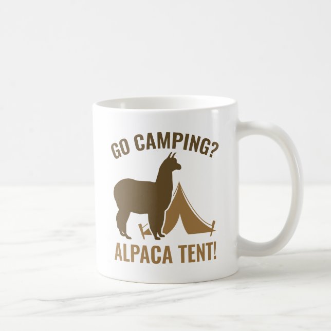 Alpaca Tent Coffee Mug (Right)