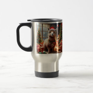 "Alpaca the Presents: A Christmas Tale" Travel Mug