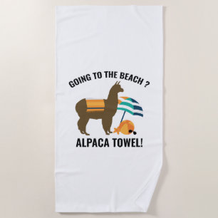 Alpaca Towel Luggage Tag