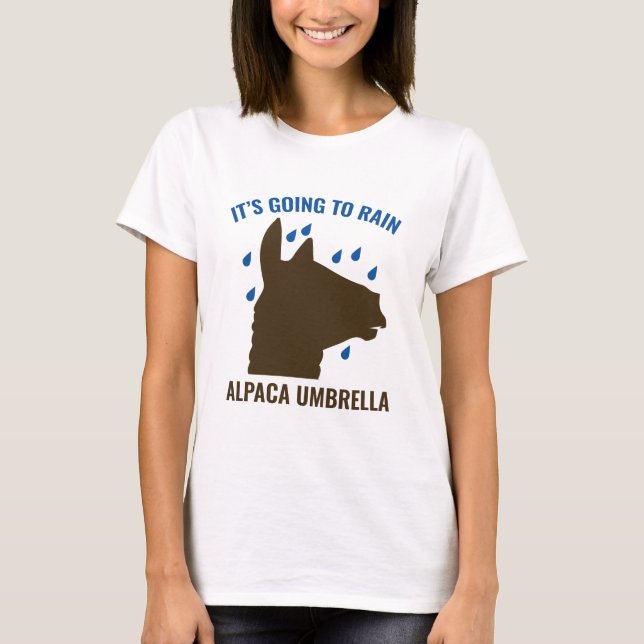 Alpaca Umbrella T-Shirt (Front)