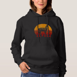 Alpaca Vintage Retro Alpaka Llama Lama Wool Peru Hoodie