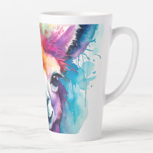 Alpaca Watercolor #217 Latte Mug