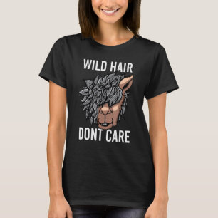 Alpaca Wild Hair Dont Care Llama Present T-Shirt