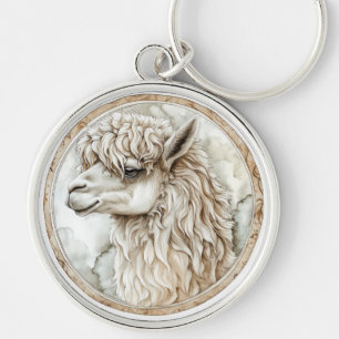 Alpaca Wild Tame and Timeless Collection Key Ring