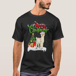 Alpaca Xmas Decorations Santa Alpaca Christmas T-Shirt