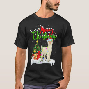 Alpaca Xmas Decorations Santa Alpaca Christmas T-Shirt