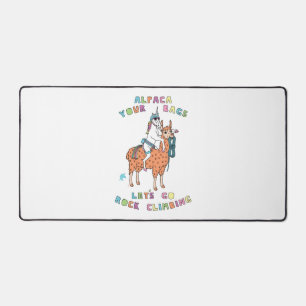 Alpaca Your Bags Let s Go Rock Climbing Unicorn Desk Mat