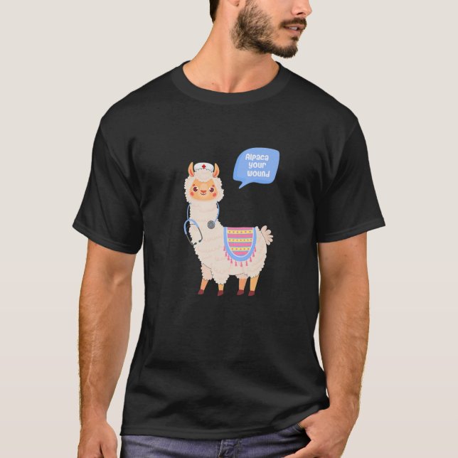 Alpaca Your Wound Cute Llama Wound Care Nurse Gift T-Shirt (Front)