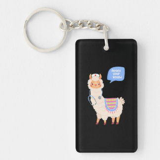 Alpaca Your Wound Cute Llama Wound Care Nurse Key Ring