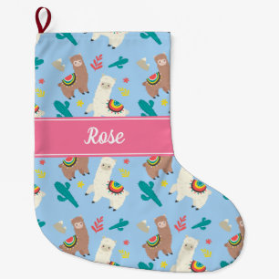 Alpacas/Llamas Large Christmas Stocking