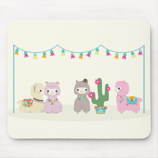 Alpacas Mouse Pad (Front)