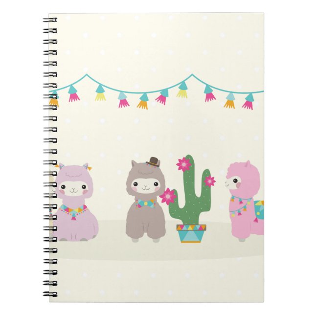 Alpacas Spiral Photo Notebook (Front)