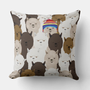 Alpacas Throw Pillow