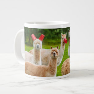 Alpacas With Red Cups