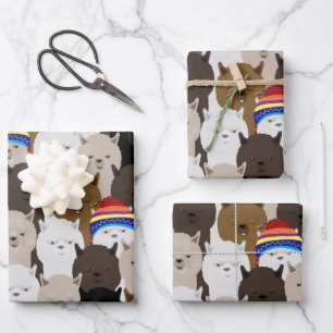 Alpacas Wrapping Paper Sheets