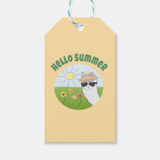 Alpaka party Hello Summer Alpaca partytime Gift Tags