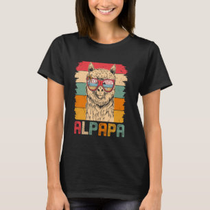 Alpapa Alpaca Llama Lover Father's Day Animals Dad T-Shirt