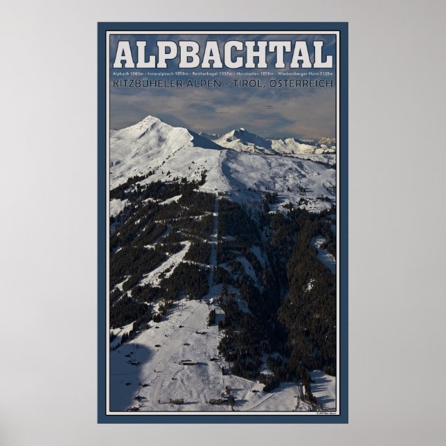 Alpbachtal from Schatzberg Poster (Front)