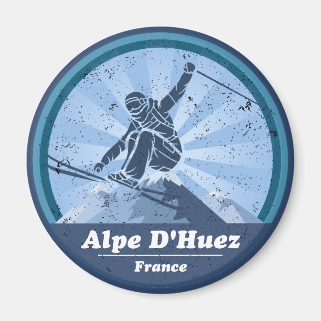 Alpe d'Huez Station de ski Magnet (Front)
